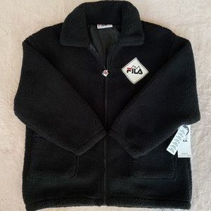 UO FILA TEDDY JACKET
